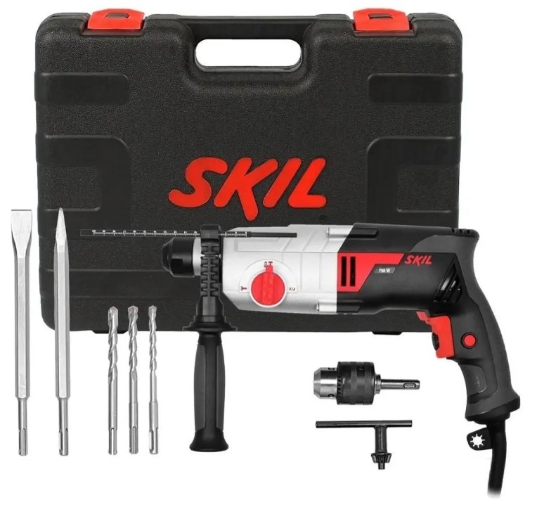 Rotomartillo Skil 1859 Mandril Mechas Cinceles Rotopercutor